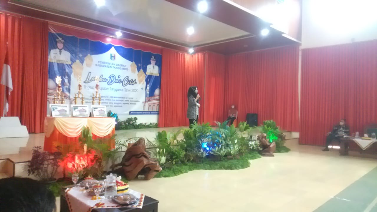Bupati Membuka dan Hadiri Lomba Da,i Cilik Tingkat Kabupaten Tanggamus Tahun 2020.