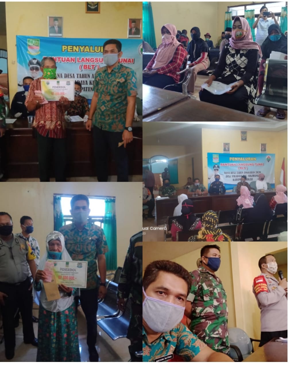 Kepala Desa Sukadaya Salurkan BLT-DD Tahap Pertama Kepada Masyarakat