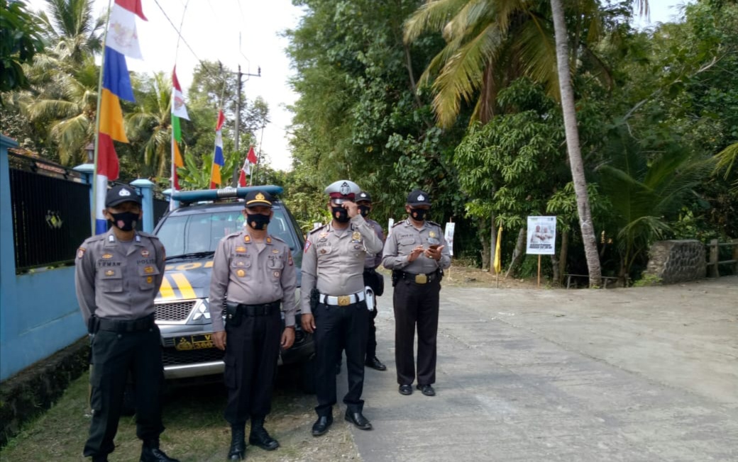 Polsek Kalipucang, Lakukan Pengamanan Deklarasi Bacabup Pangandaran