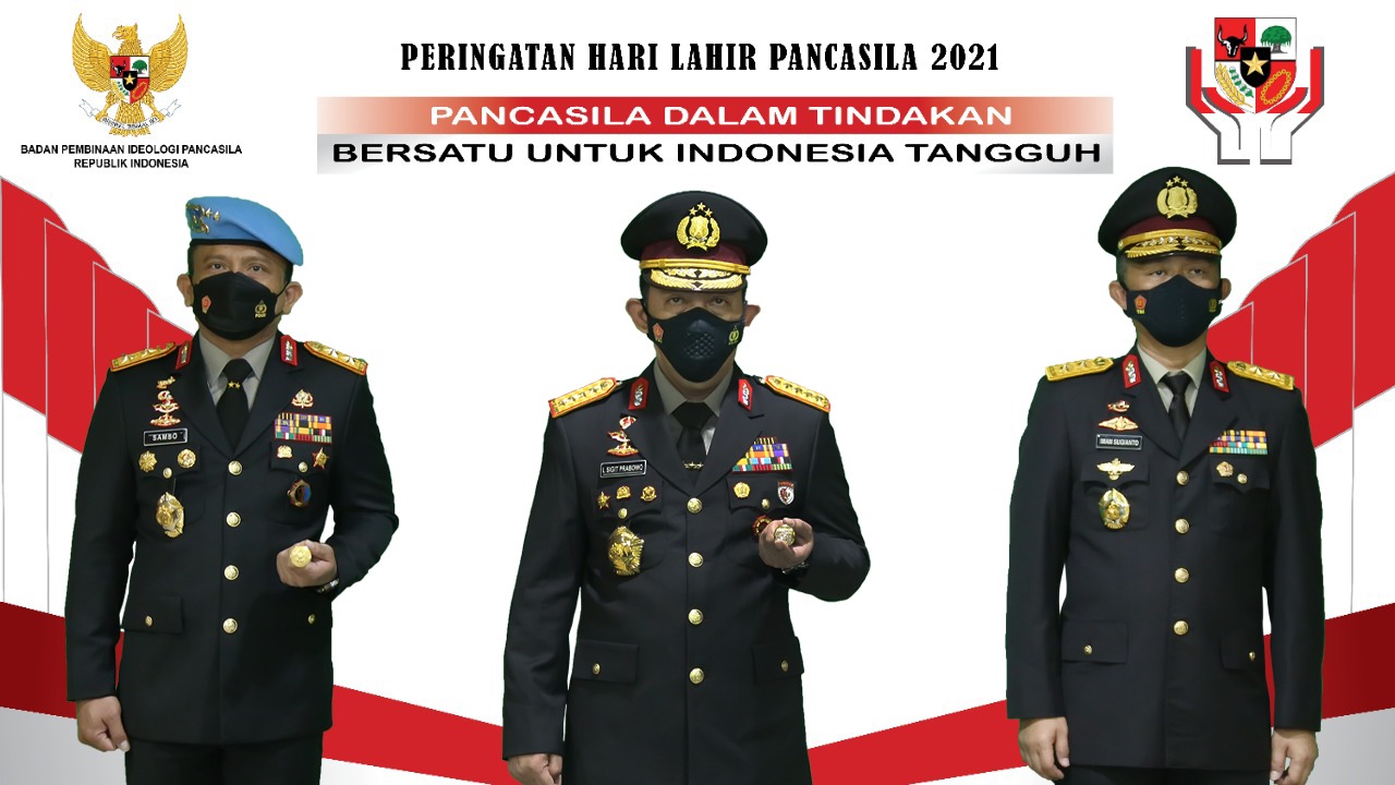 Refleksi Hari Lahir Pancasila, Kapolri: Bersatu dan Gotong-Royong Melawan Covid-19