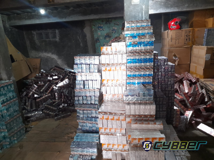 Gudang Rokok Ilegal di Desa lemah Duhur Digeruduk Tim Gabungan Bea Cukai