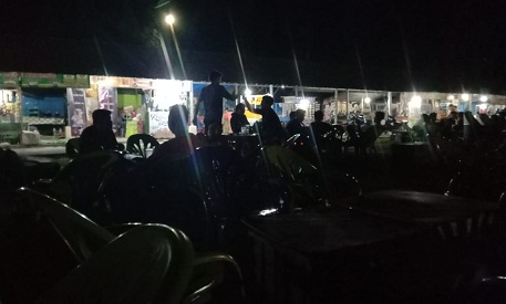 Pengunjung Alun - Alun Simpang Pematang tidak Indahkan Prokes