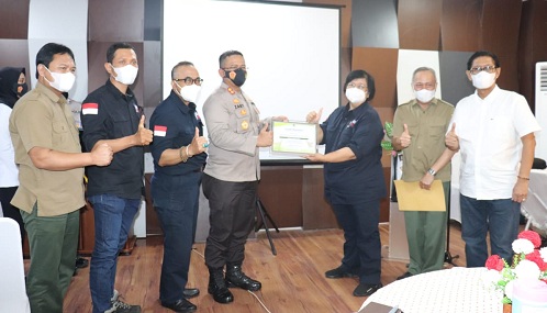 Kunker Mentri Lingkungan Hidup dan Kehutanan ke Mapolres Lamsel