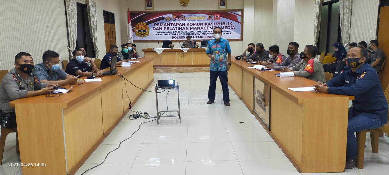 Polresta Tangerang Gelar Pelatihan Jurnalisme