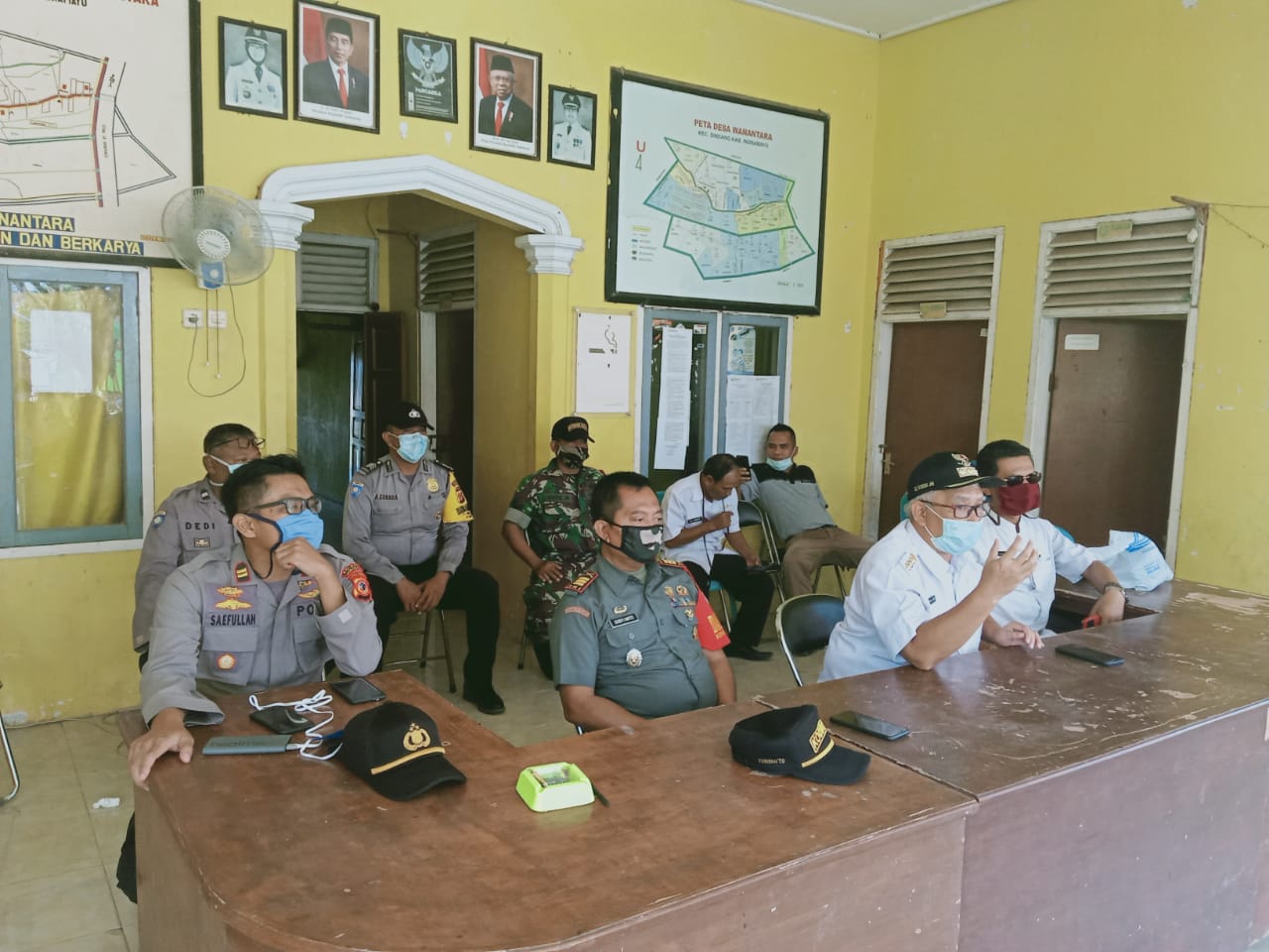 Polsek Sindang Hadiri Pembentukan Relawan Desa tanggap Corona Virus Desease 19