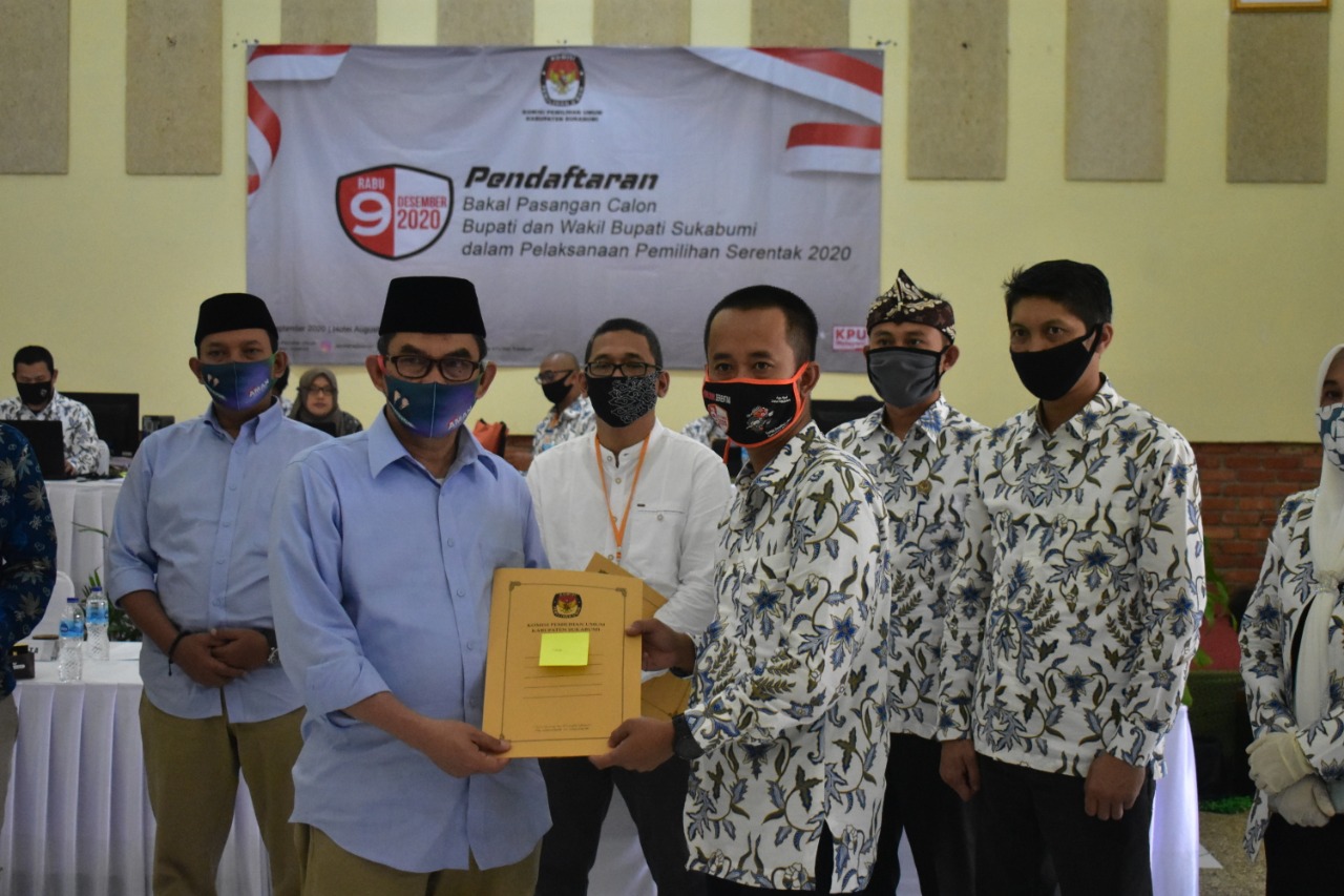 KPU Sukabumi  : Pasangan Adjo-Iman Resmi memenuhi Syarat Pencalonan