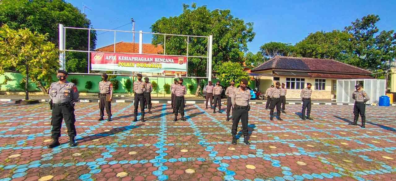 Wakapolres Indramayu, Pimpin Apel Dua Hari Menjelang PSBB