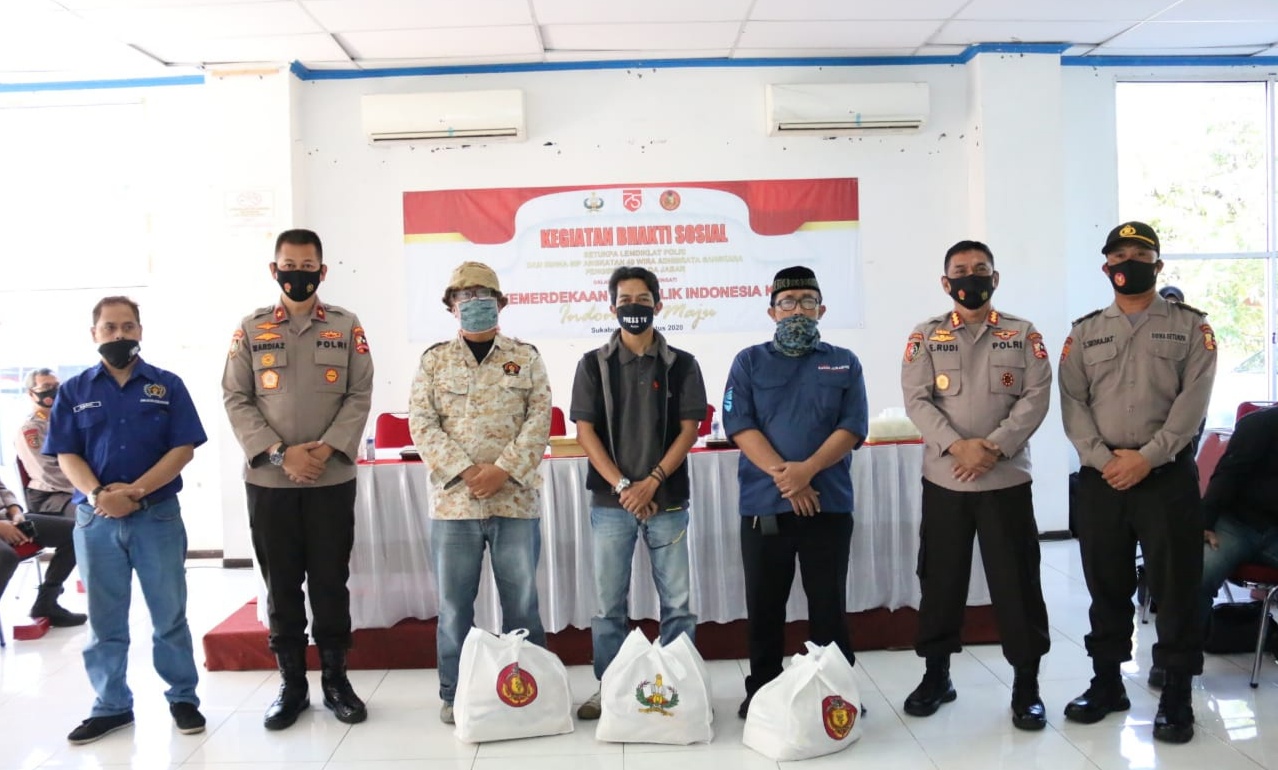 Kasetukpa Lemdiklat Polri Isi HUT RI Ke 75 Gelar Baksos Kepada Insan Media