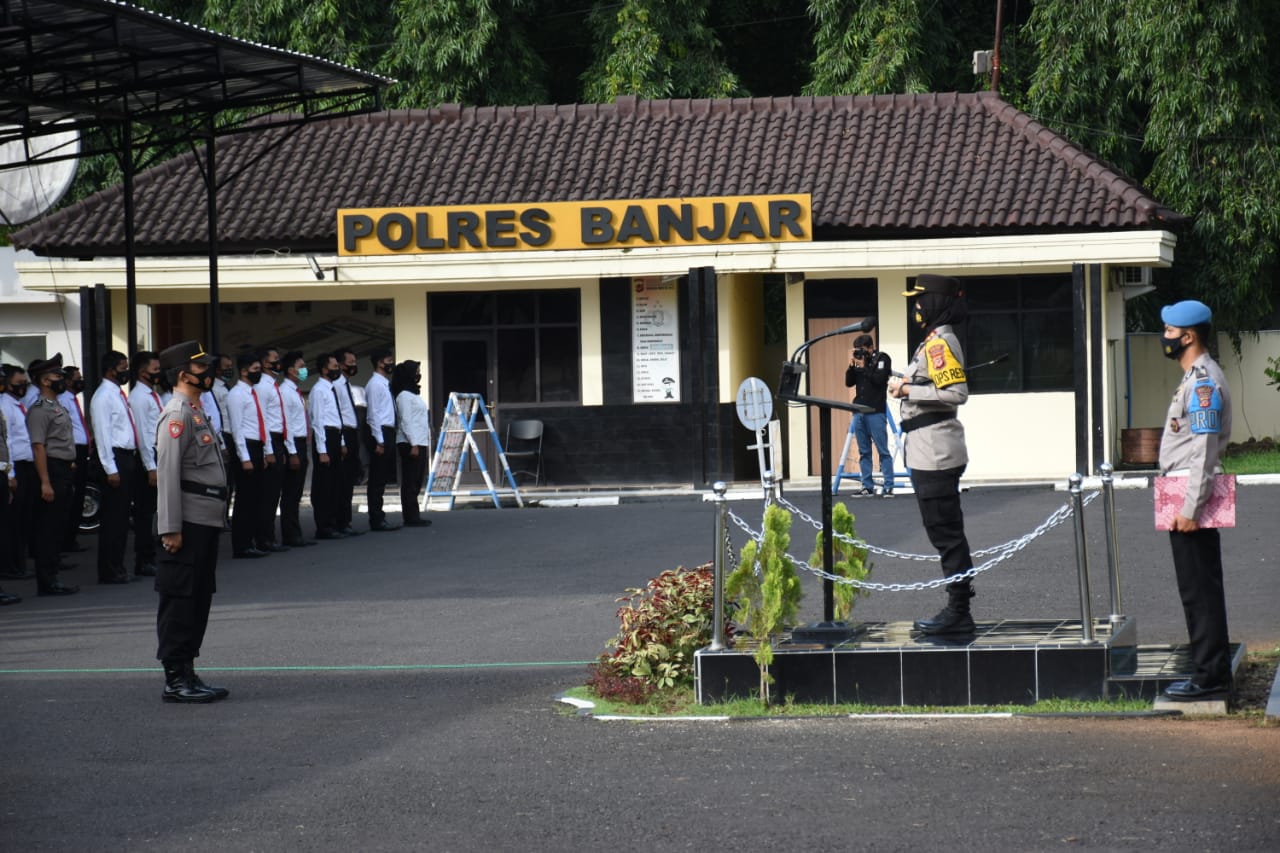 Sebanyak 58 Personel Polres Banjar Naik Pangkat, Ini Pesan yang Disampaikan Kapolres Banjar
