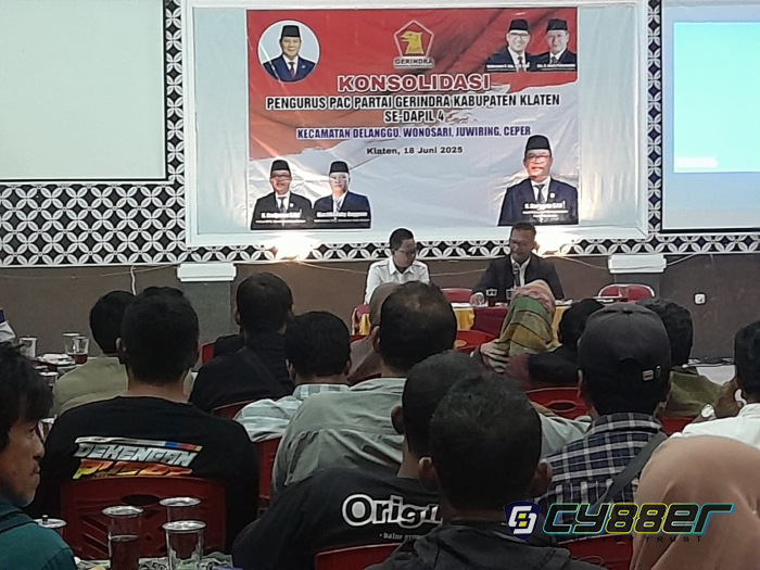 Partai Gerindra Klaten Gelar Konsolidasi Pengurus PAC untuk Merestrukturisasi Pengurus
