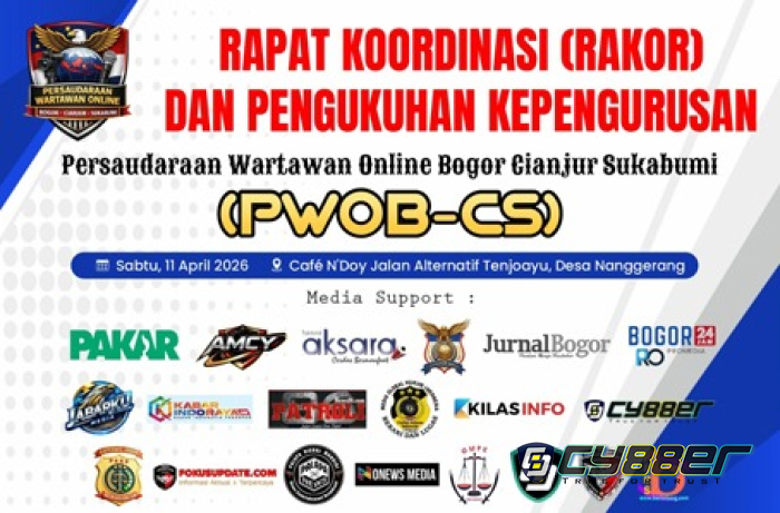 Perkuat Soliditas Wartawan Online Bogor Cianjur Sukabumi.PWOB-CS Gelar Rakor dan Pengukuhan Kepengurusan