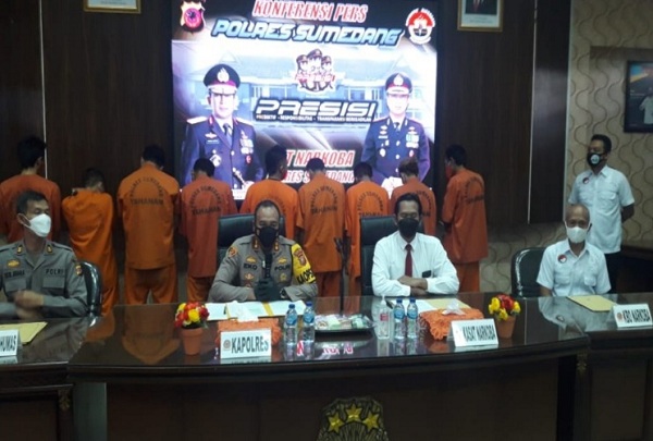 Polres Sumedang Gelar Konferensi Pers, Ungkap Kasus Narkotika