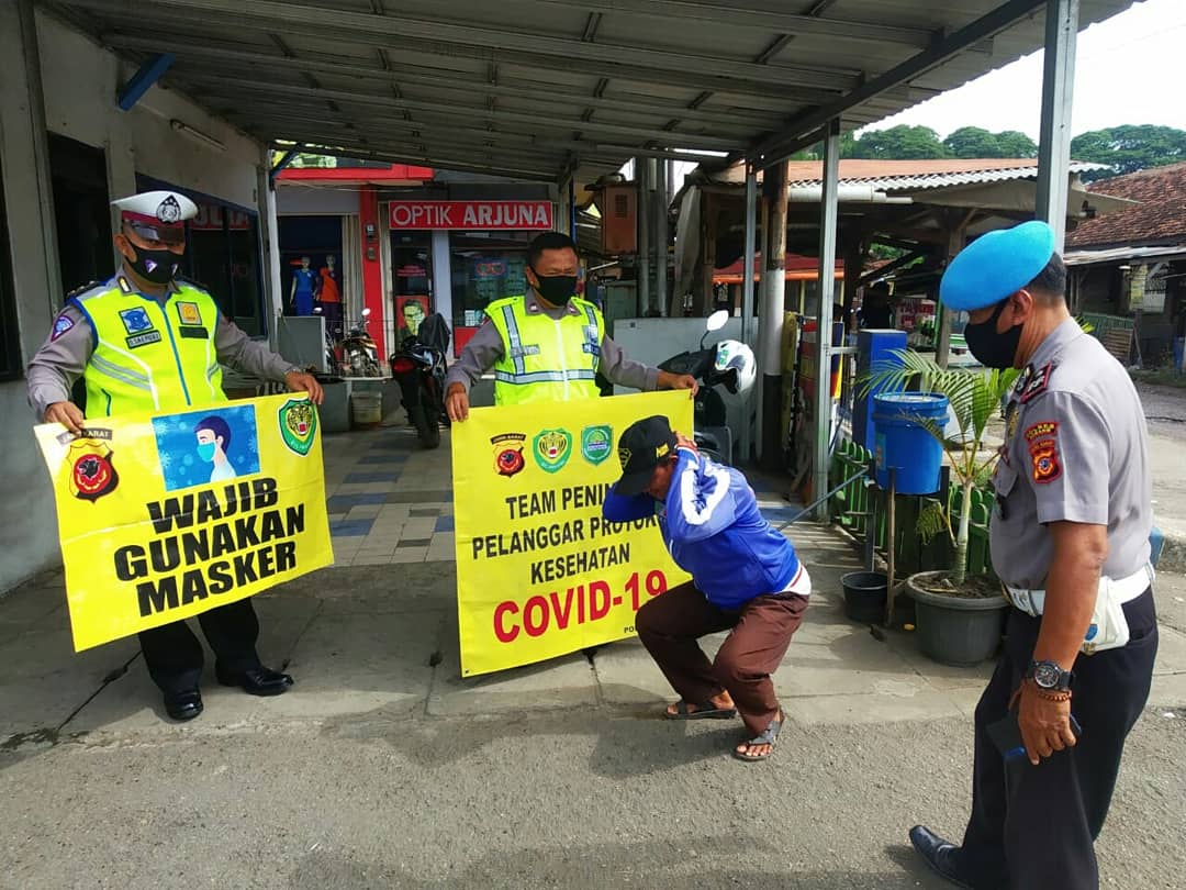Polres Subang Polda Jabar Ops Yustisi Gaktiplin Protokol Kesehatan