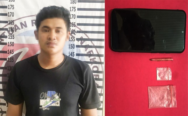 Bawa Narkotika di Depan Balai Desa, Seorang Pria Ditangkap Tim Macan Polres Tulang Bawang