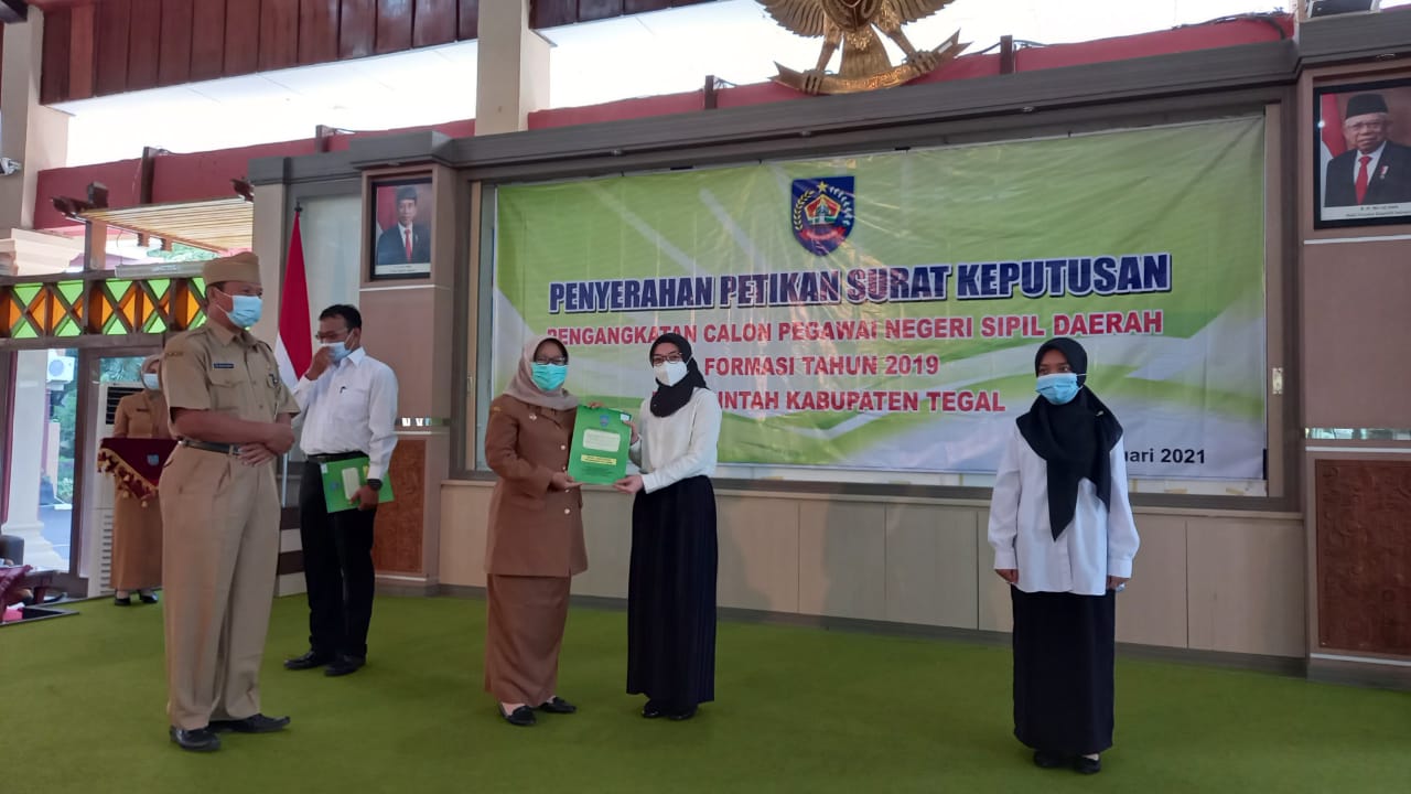 Kabupaten Tegal 495 CPNS Tahun 2019 Resmi Dapat SK
