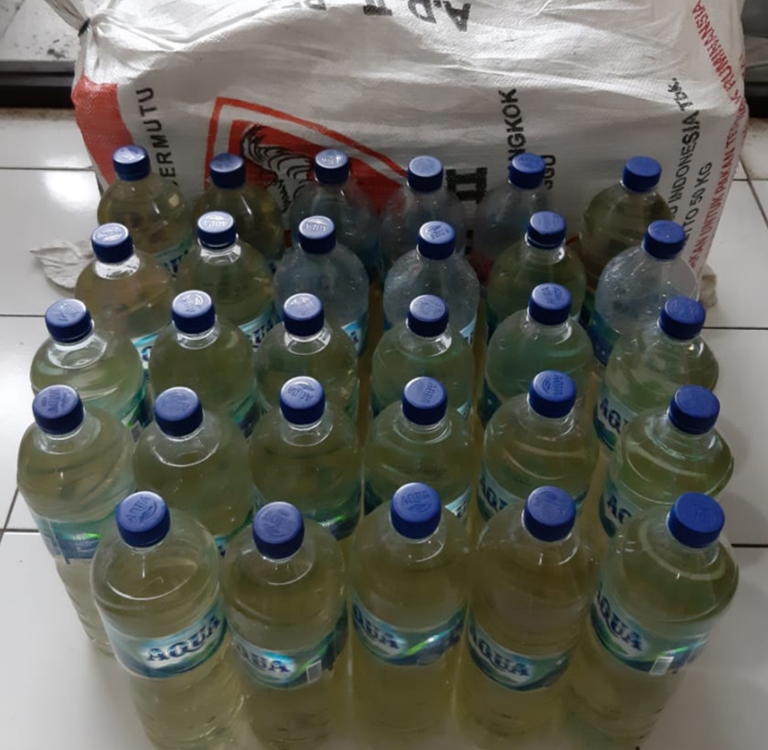Sat Narkoba Polres Sumedang Sita Miras Jenis Ciu 118,5 Liter