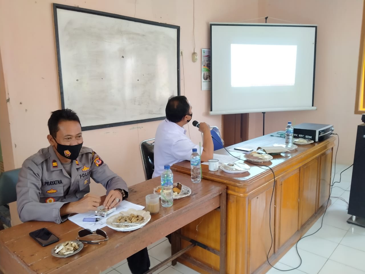 Kapolsek Sidamulih Iptu Asep Setiawan Menghadiri Rapat Koordinasi Tingkat Kecamatan 