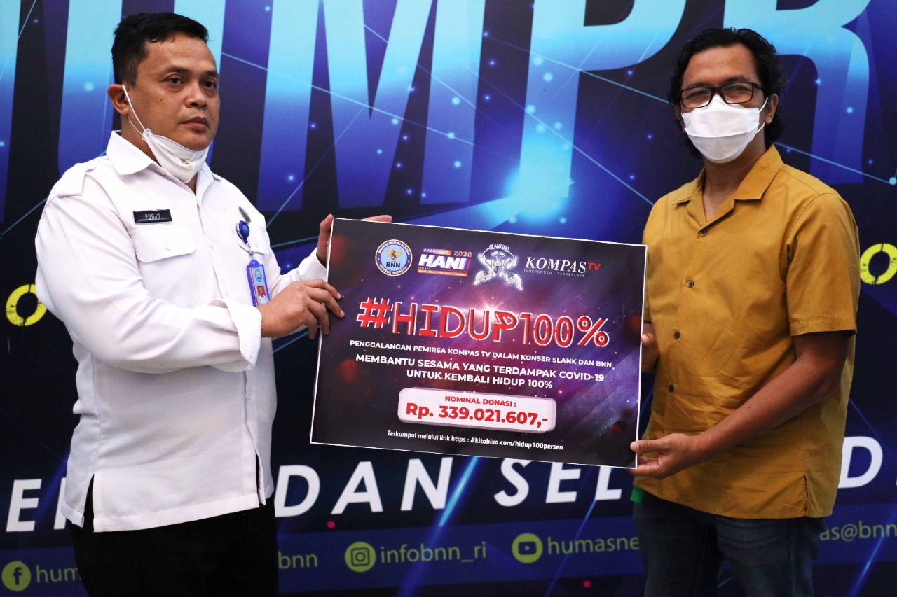 BNN RI Serahkan Donasi "KONSER AMAL HANI"