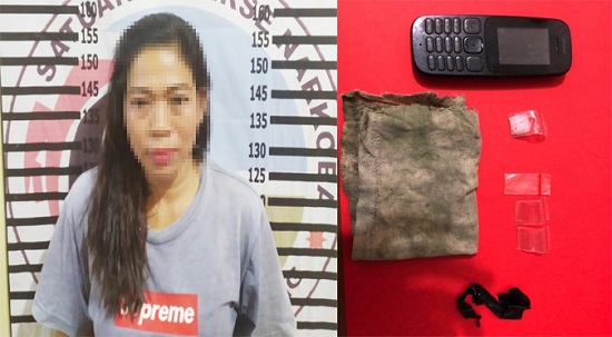 Edarkan Narkotika, Seorang IRT Ditangkap Satresnarkoba Polres Tulang Bawang