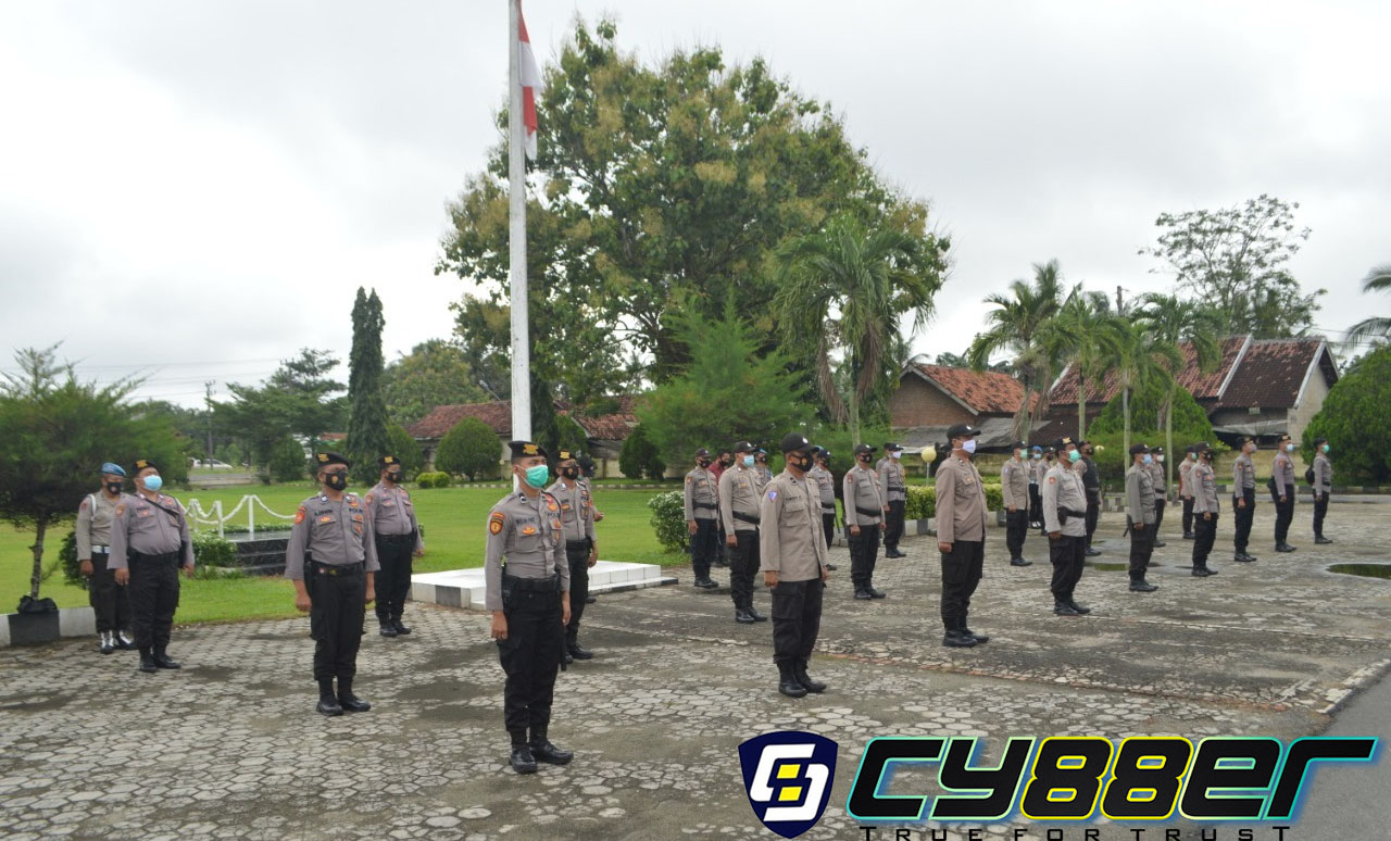 Polres Tulang Bawang Siagakan Puluhan Personel Backup Pilkatiyuh 2020