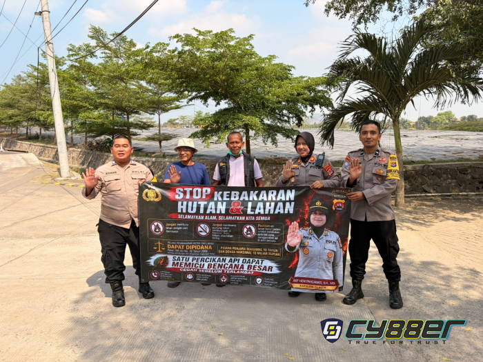 Polsek Cilegon Sosialisasikan Pencegahan Karhutla kepada Warga