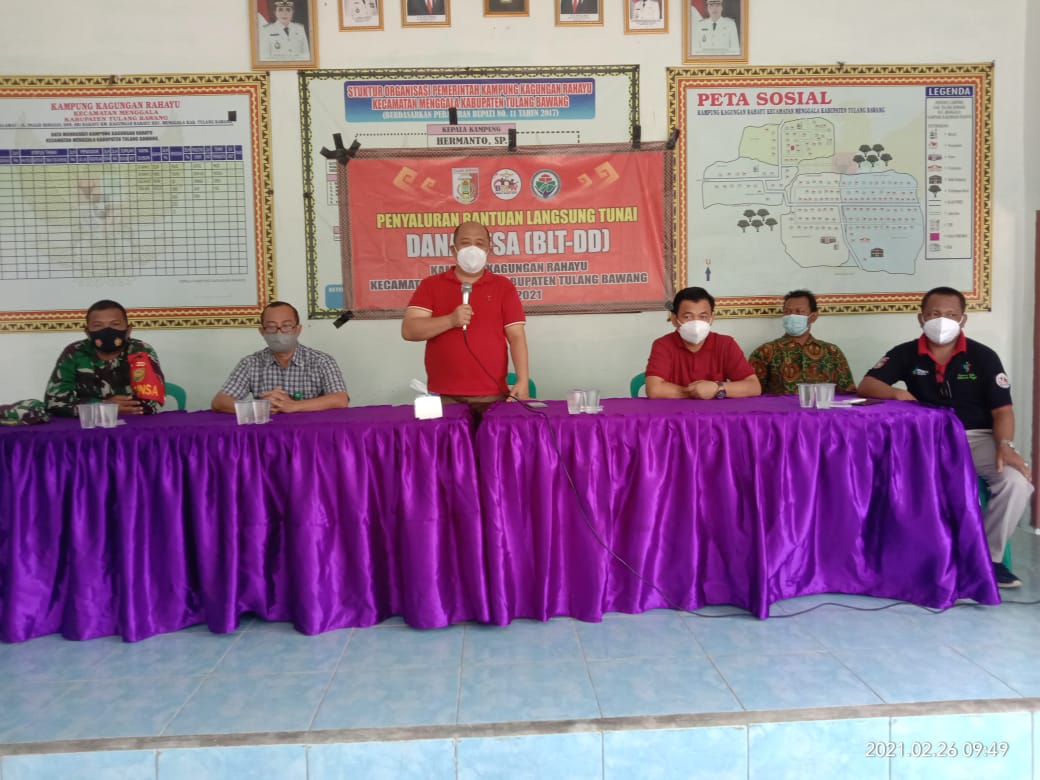 Kegiatan Penyaluran BLT-DD Tahun 2021 Berjalan Aman dan Tertip