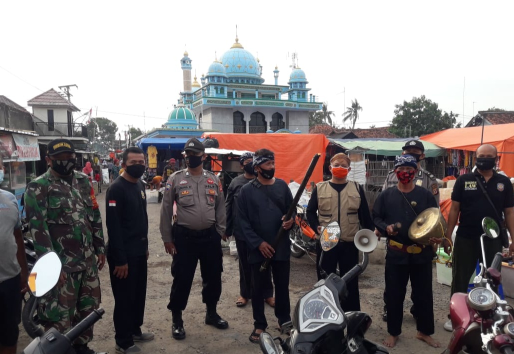 Cegah Covid-19, Kapolsek Lelea Pimpin Terapkan Protokol Kesehatan 