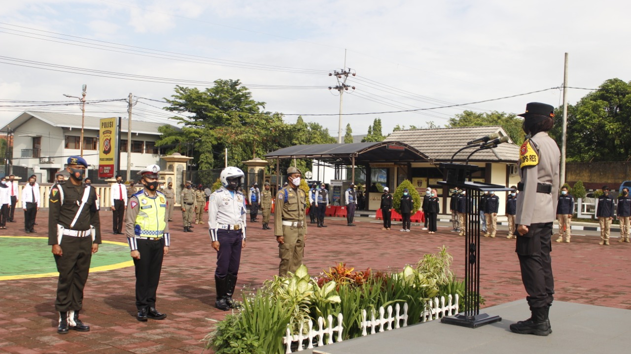 Jelang Natal dan Tahun Baru 2021, Polres Sumedang Polda Jabar Apel Gelar Pasukan