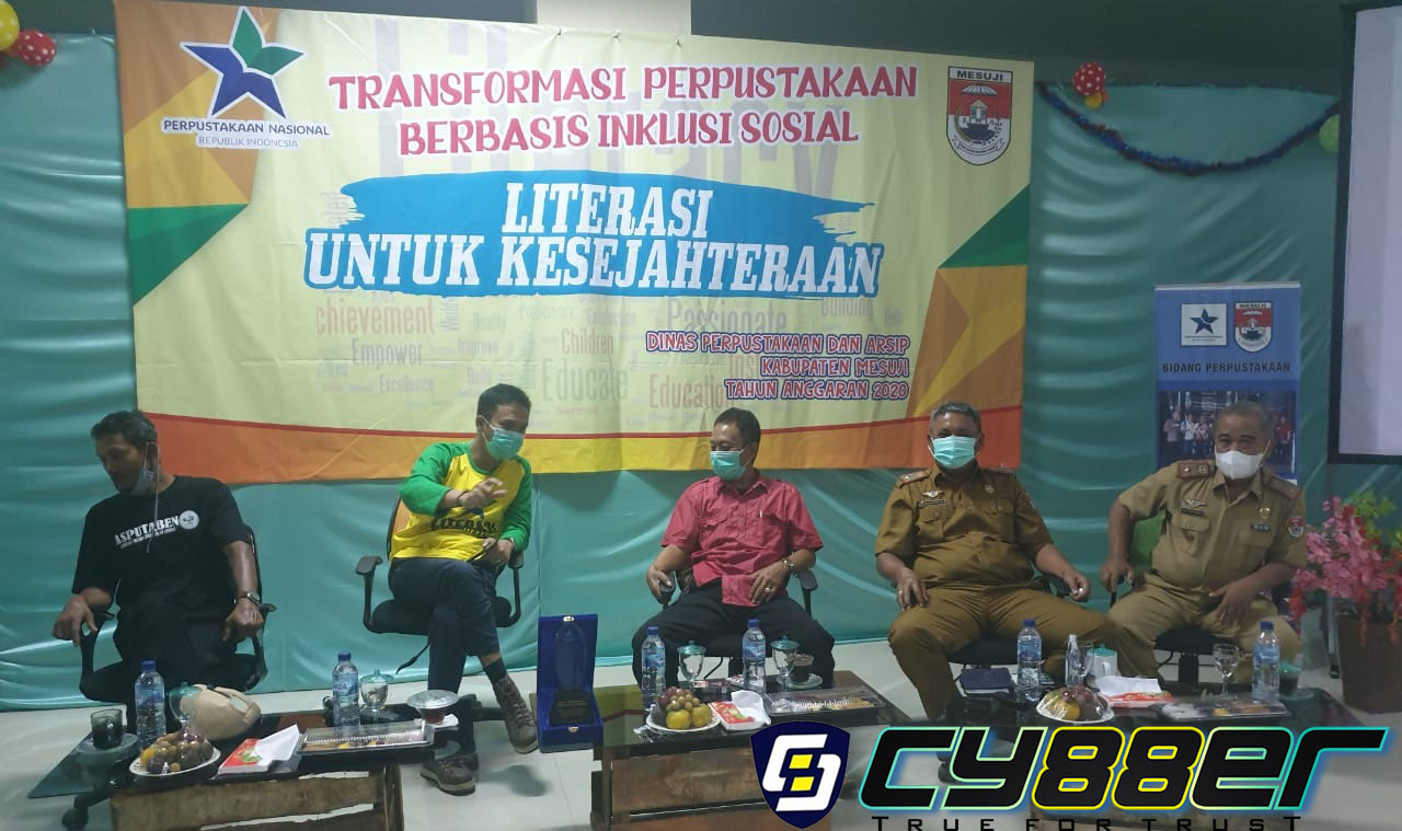 Gerakan Pramuka Mesuji Ikuti Acara Literasi di Dispusar Kab Mesuji