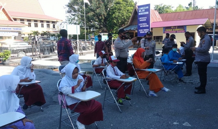  Wifi Gratis Polsek Tampan untuk Murid Belajar Daring