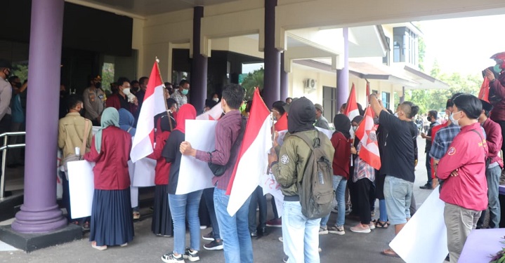 May Day, Gabungan Mahasiswa di Ciamis Lakukan Audiensi, 90 Personel Polres Ciamis Siaga