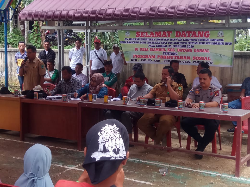 Sebanyak 500 Warga Desa Siambul Inhu Ikuti Sosialisasi "Perhutanan Sosial"