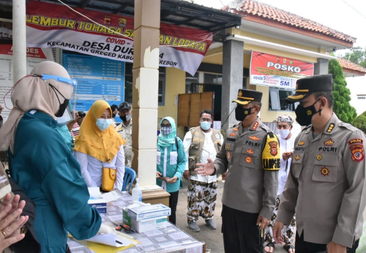 Kapolresta Cirebon Polda Jabar, Cek Kampung Tangguh Tohaga Sangkan Lodaya Covid-19
