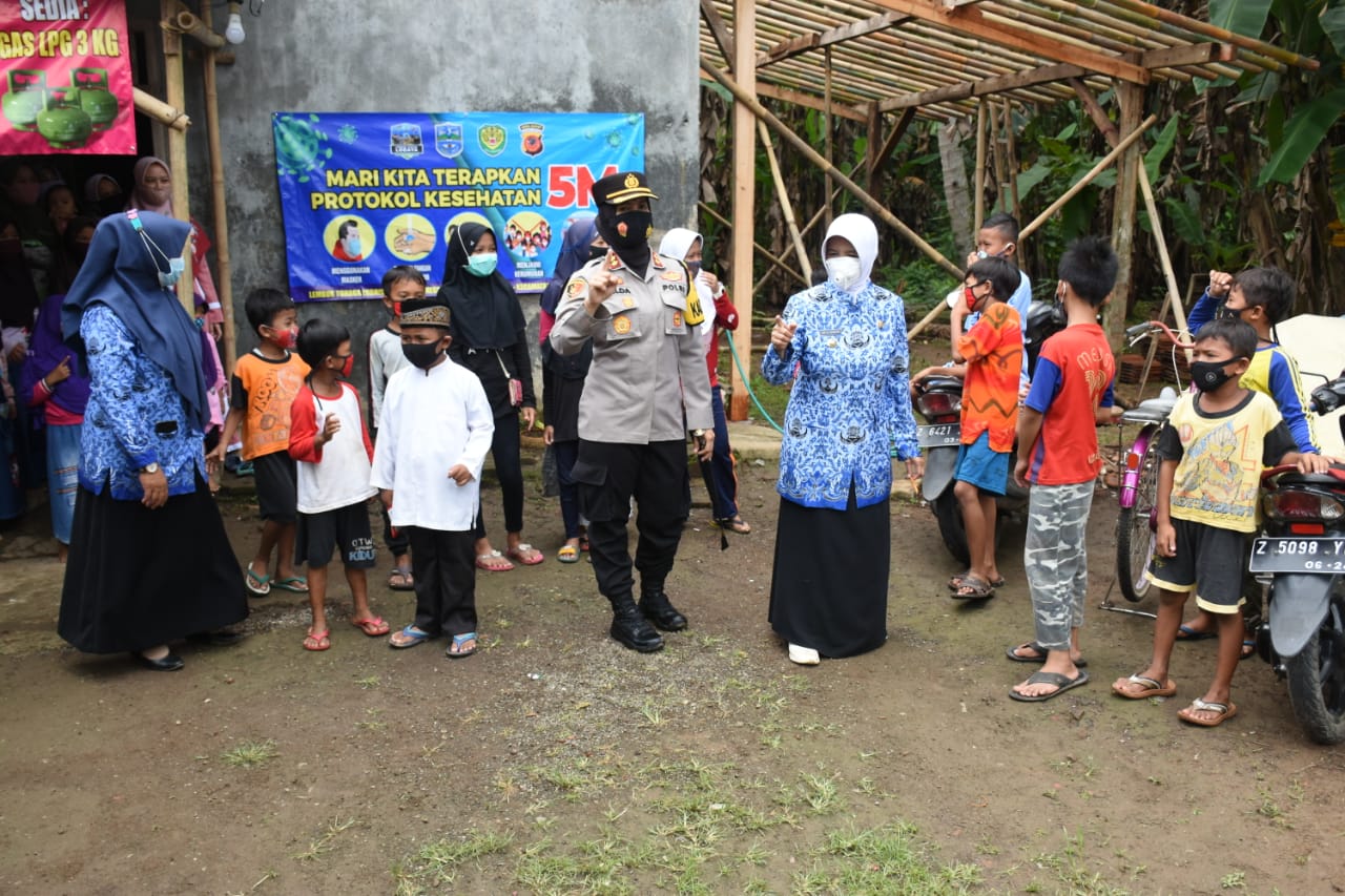 Kapolres Banjar bersama Walikota Bannjar Resmikan Kampung Tangguh Lembur Tohaga Lodaya Dusun Sukanegara 