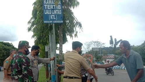 Polres Raja Ampat Siap Terapkan KTL-Pro, Bundaran H.I Kota Waisai Jadi Titik Sentral