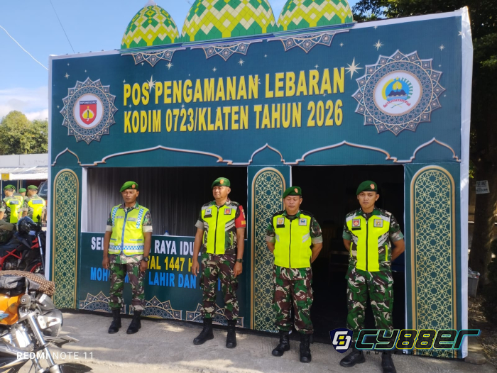 Kodim 0723/Klaten Dirikan Pospam Lebaran 2026 di Rest Area Gondang untuk Dukung Kelancaran Mudik