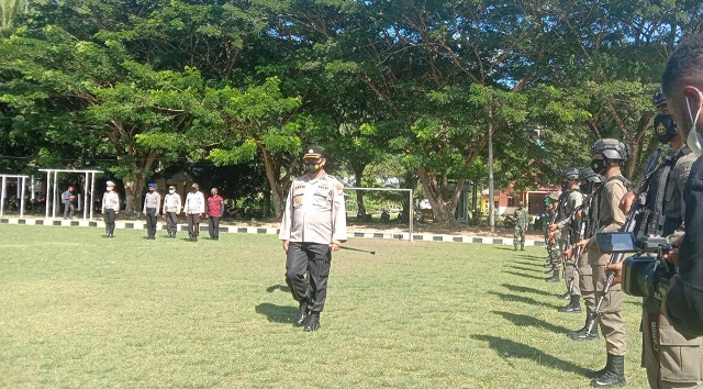 Persiapan Operasi Ketupat, Polres Raja Ampat Laksanakan Apel Gelar Pasukan