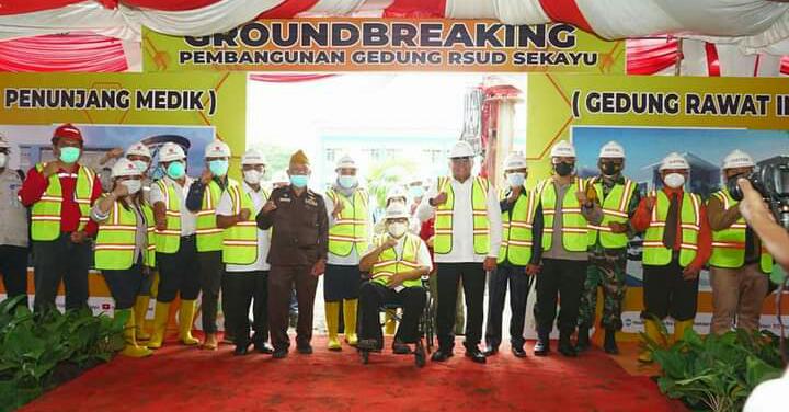 Peletakan Batu Pertama Gedung Baru RSUD Sekayu