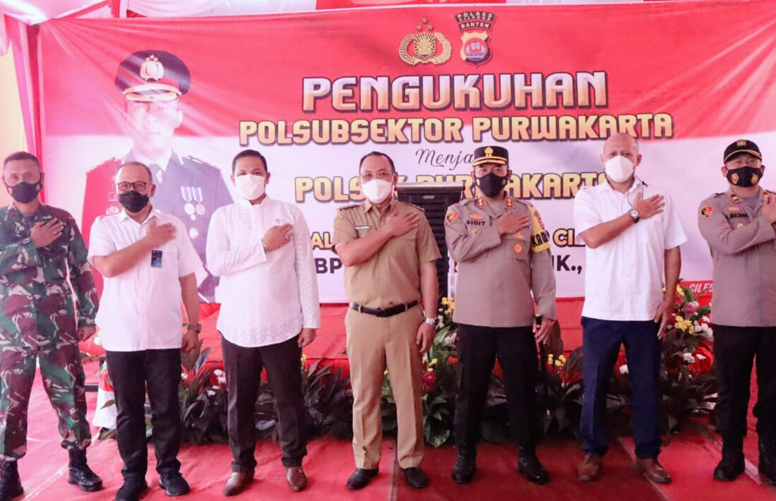 Kapolres Cilegon Kukuhkan Polsubsektor Purwakarta menjadi Polsek Purwakarta