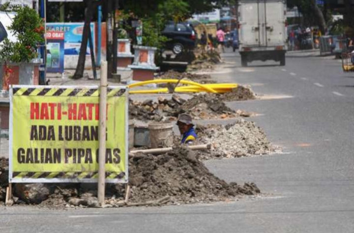 Ditengah Pandemi Covid-19 dan PSBB, Proyek PUPR Kota Pekanbaru Tetap Laksanakan Kegiatan