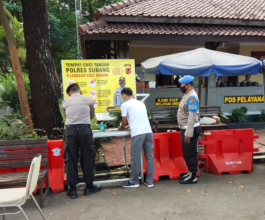 Cegah Penyebaran Covid-19 Polres Subang Polda Jabar Terus Himbau 3M