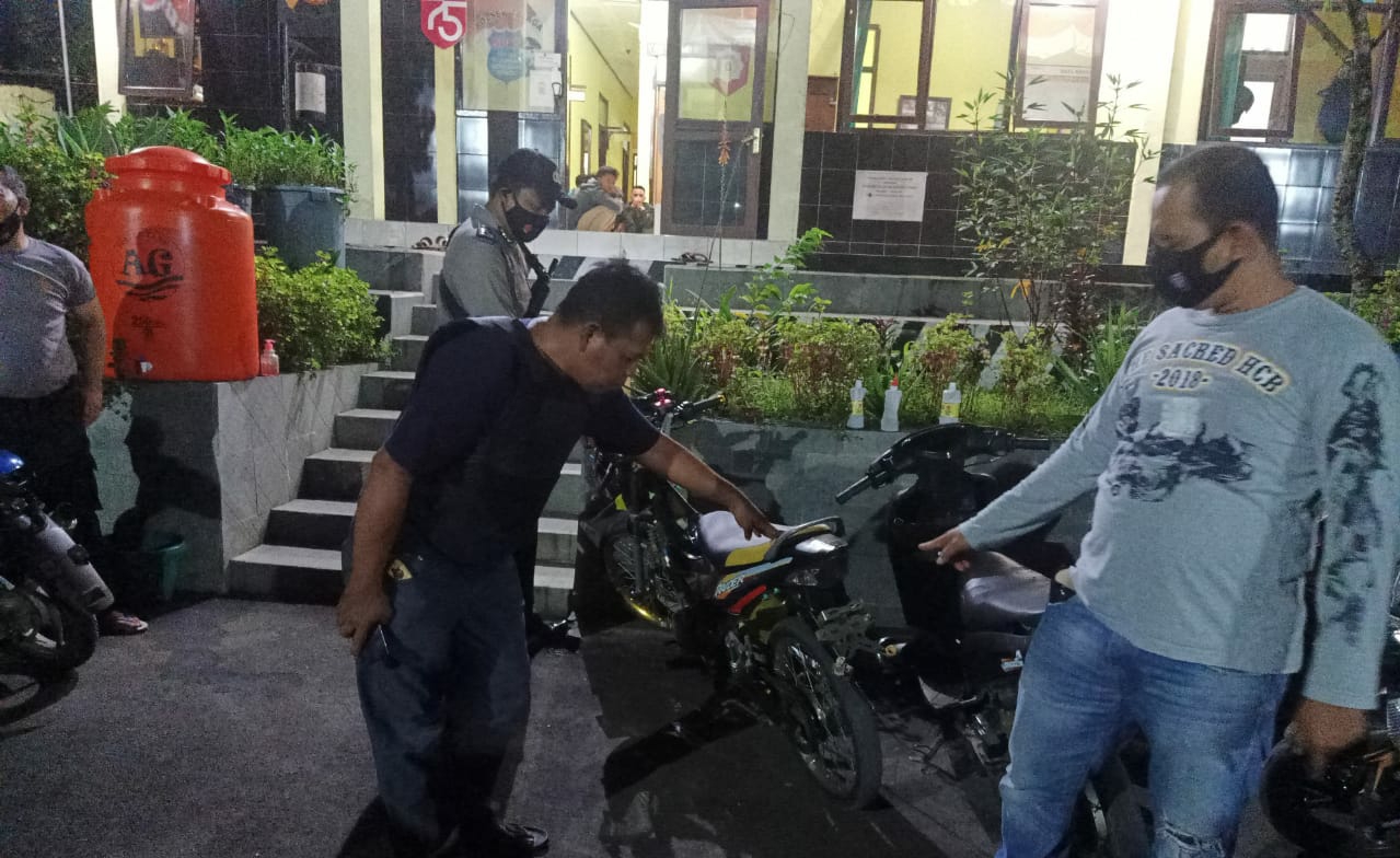 Razia Malam, Polsek Talaga Amankan Belasan Motor Knalpot Racing