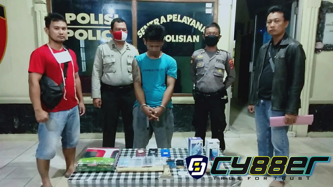 Polsek Banjar Agung Bersama Tekab 308 Polres Tuba Bekuk Pelaku Pencuri di Konter HP