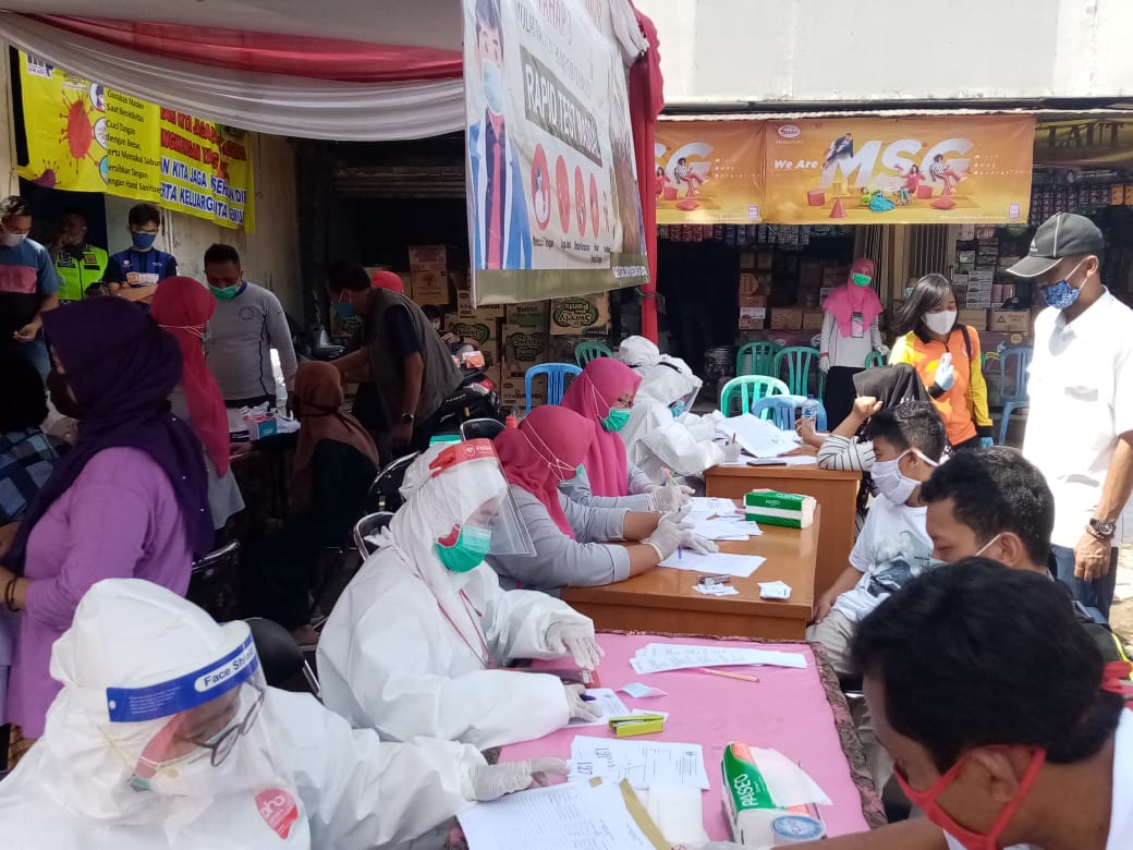 Pemda Sukabumi Laksanakan Program Pelayanan Rapid Test Corona Gratis Di Delapan Titik Pasar