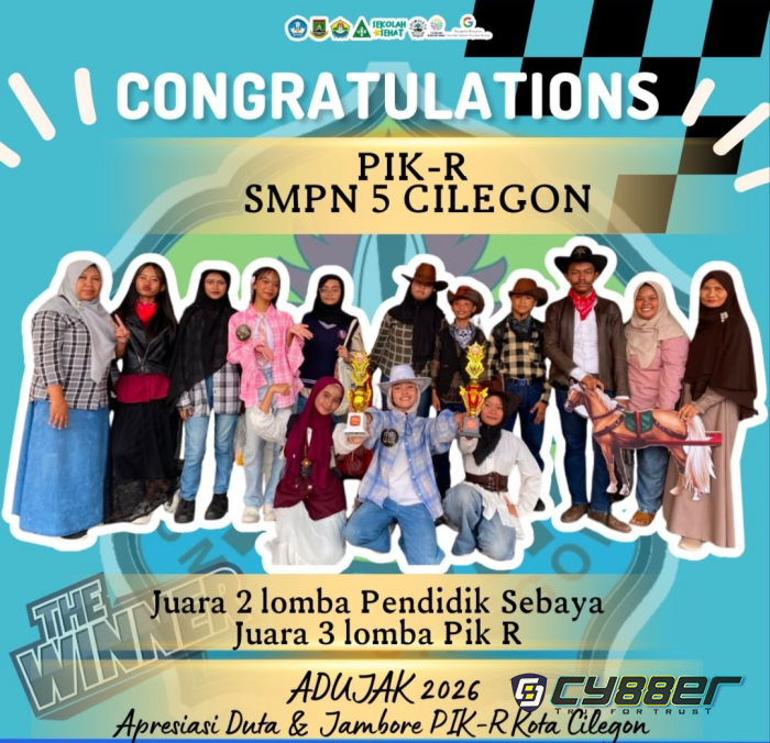 PIK-R SMPN 5 Cilegon Raih Dua Prestasi di Ajang ADUJAK 2026