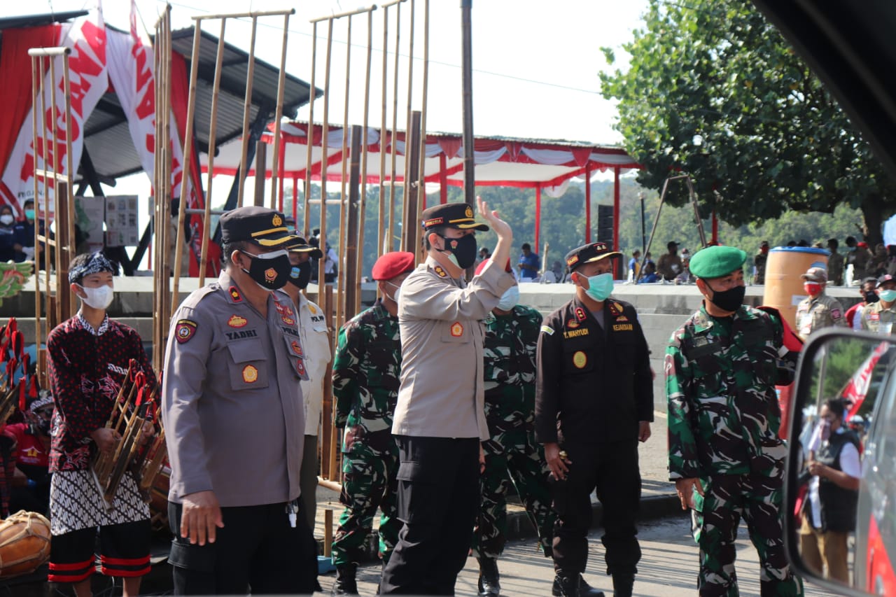 Kapolres Ciamis Hadiri HUT Tagana ke-17 Bersama Mentri Sosial dan Direktur Linjamos