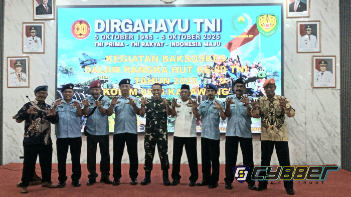 DPC PEPABRI Karawang Ikut Serta dalam Pengobatan Gratis HUT ke-80 TNI