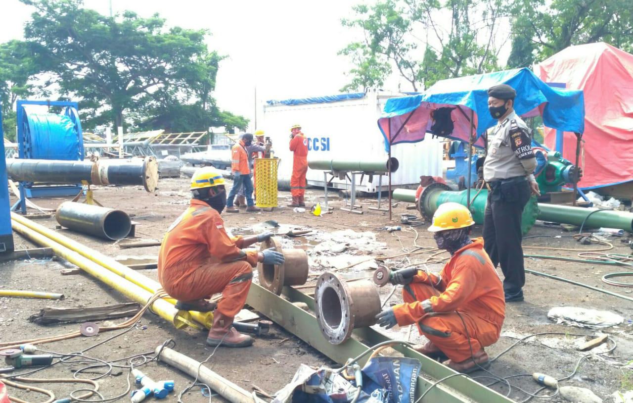 Para Pekerja di Kawasan Pelabuhan Cirebon, Menjadi Sasaran Ops Yustisi Polres Cirebon Kota 