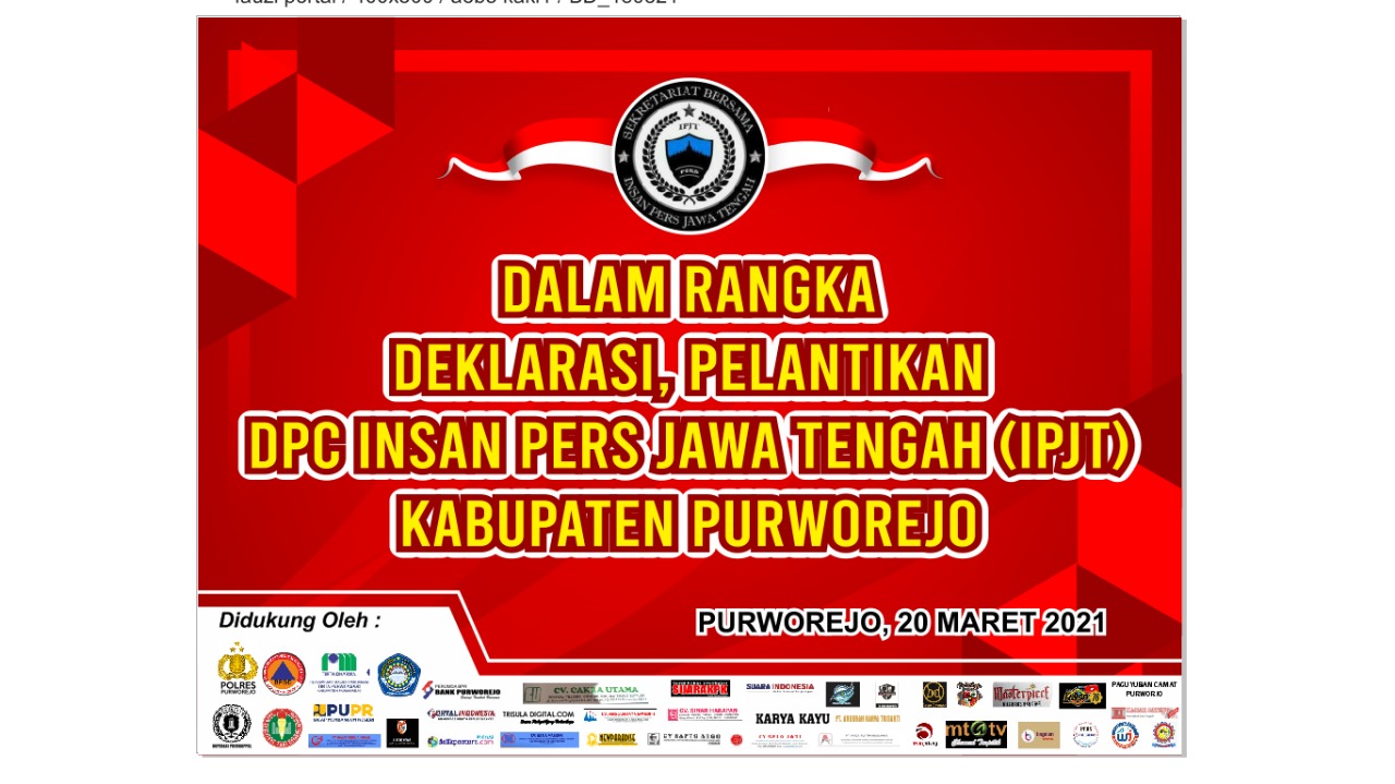 DPC IPJT Purworejo Akan Gelar Deklarasi