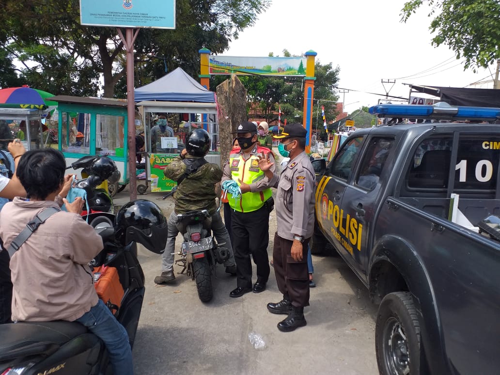 Tekan Penyebaran Covid-19, Polres Cimahi Polda Jabar Gelar Ops Yustisi